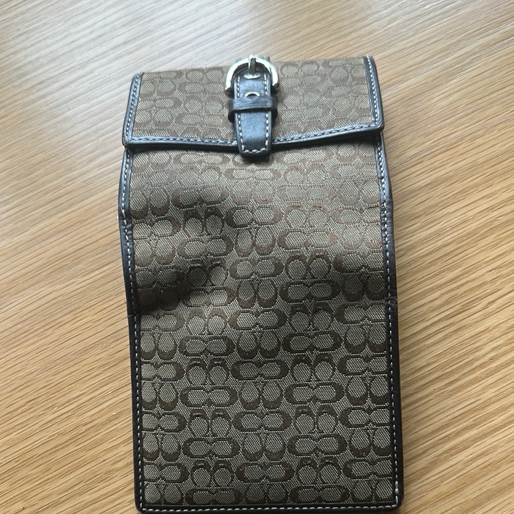 Coach Brown Monogram Wallet